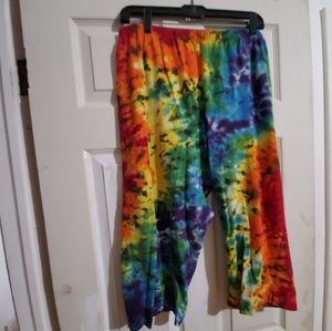 Vgu Hand Dyed Tie Dye Fresh Produce Capris size 3x